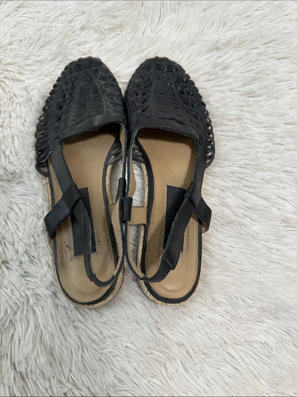 🥕 Vintage Ipanema Leather Sling Back Sandals - Picture 3 of 5